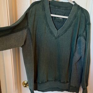 Aerie Deep Forest V-Neck Sweater